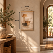 Geometric Earth Harmony - Hanging Art