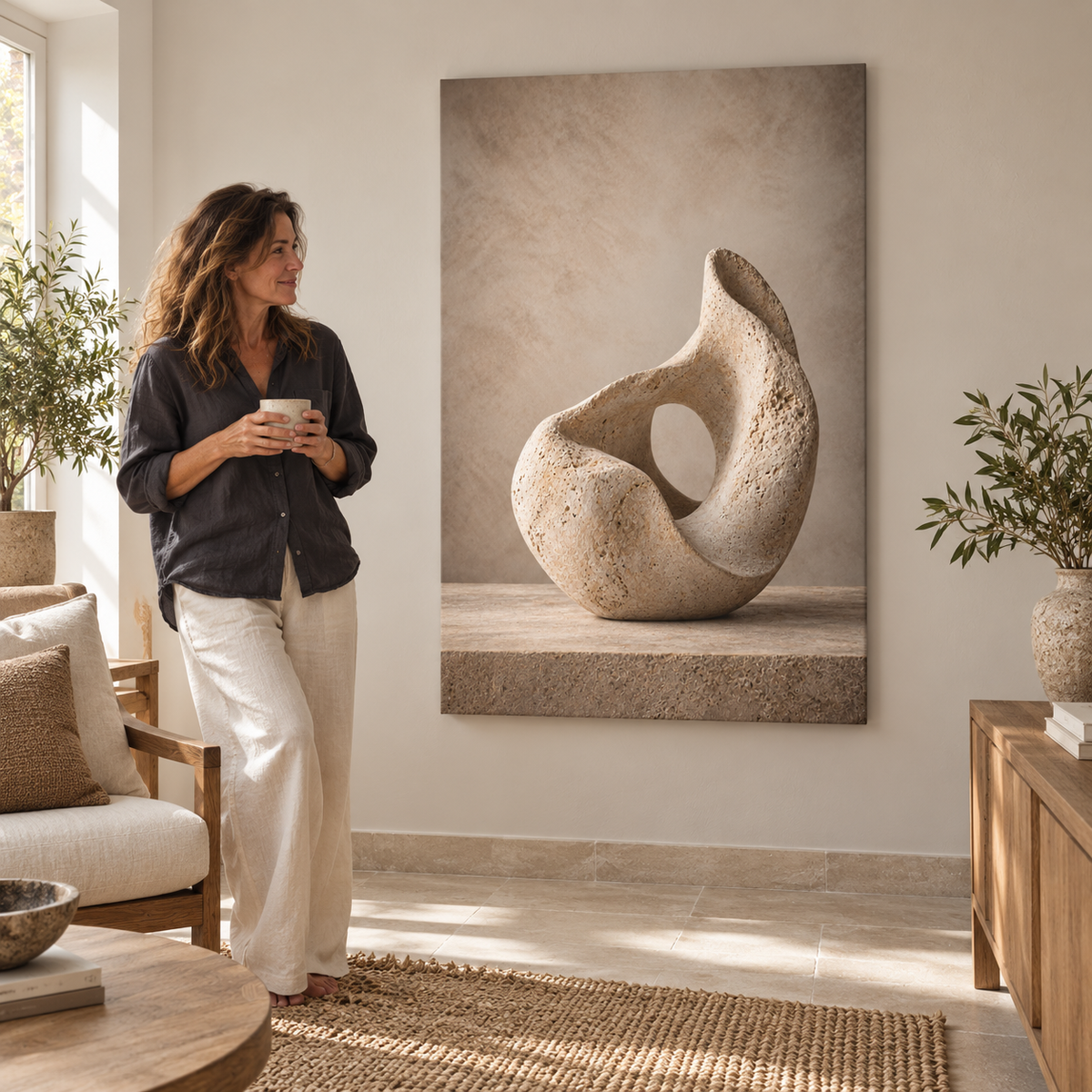 Rustic Nordic Zen No.3 - Canvas