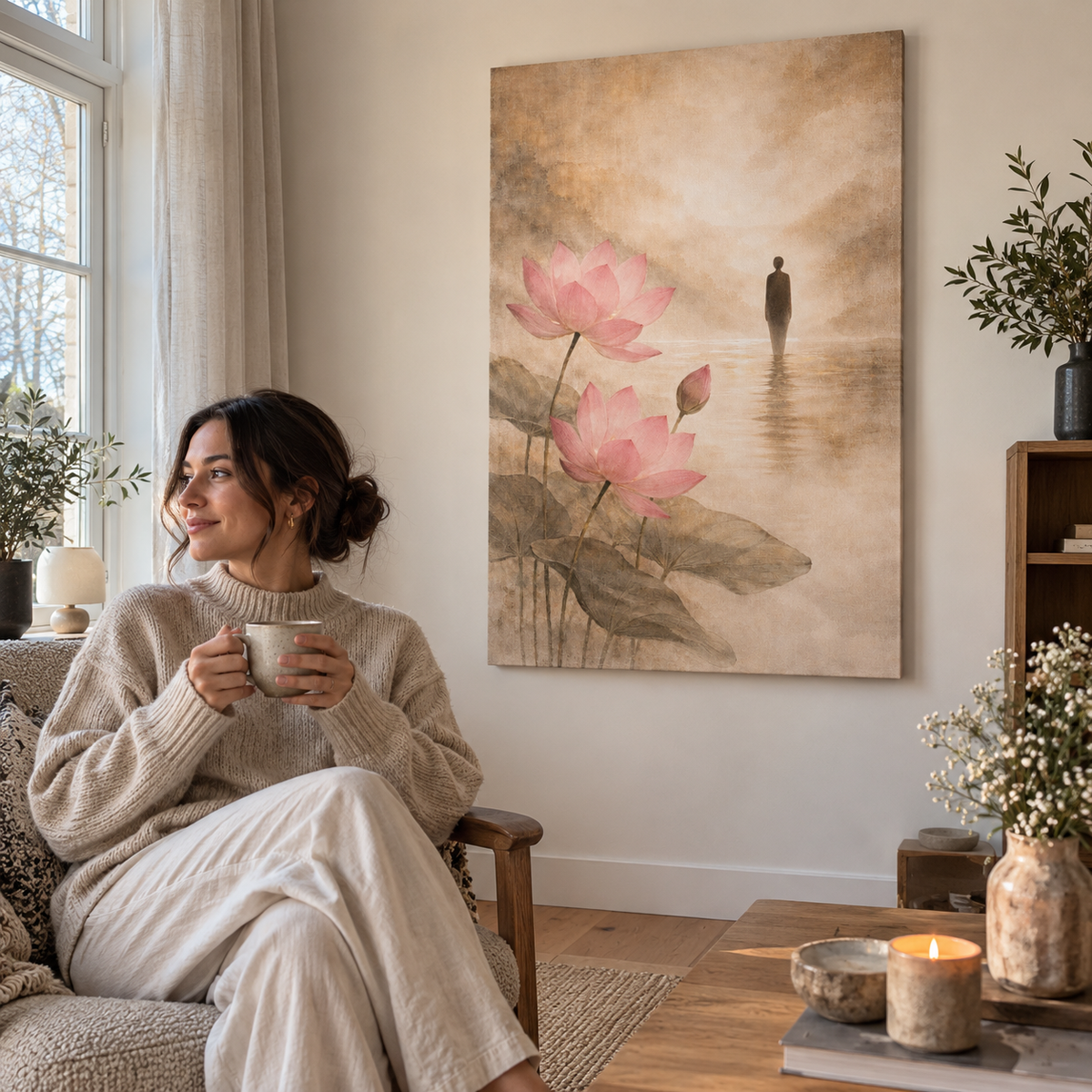 Lotus Path - Canvas