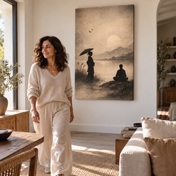 Parasol at Dawn - Canvas