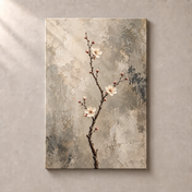 Plum Blossom on Stone No.2 - Canvas