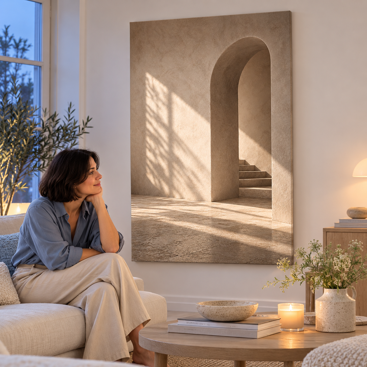 Rustic Nordic Zen No.4 - Canvas