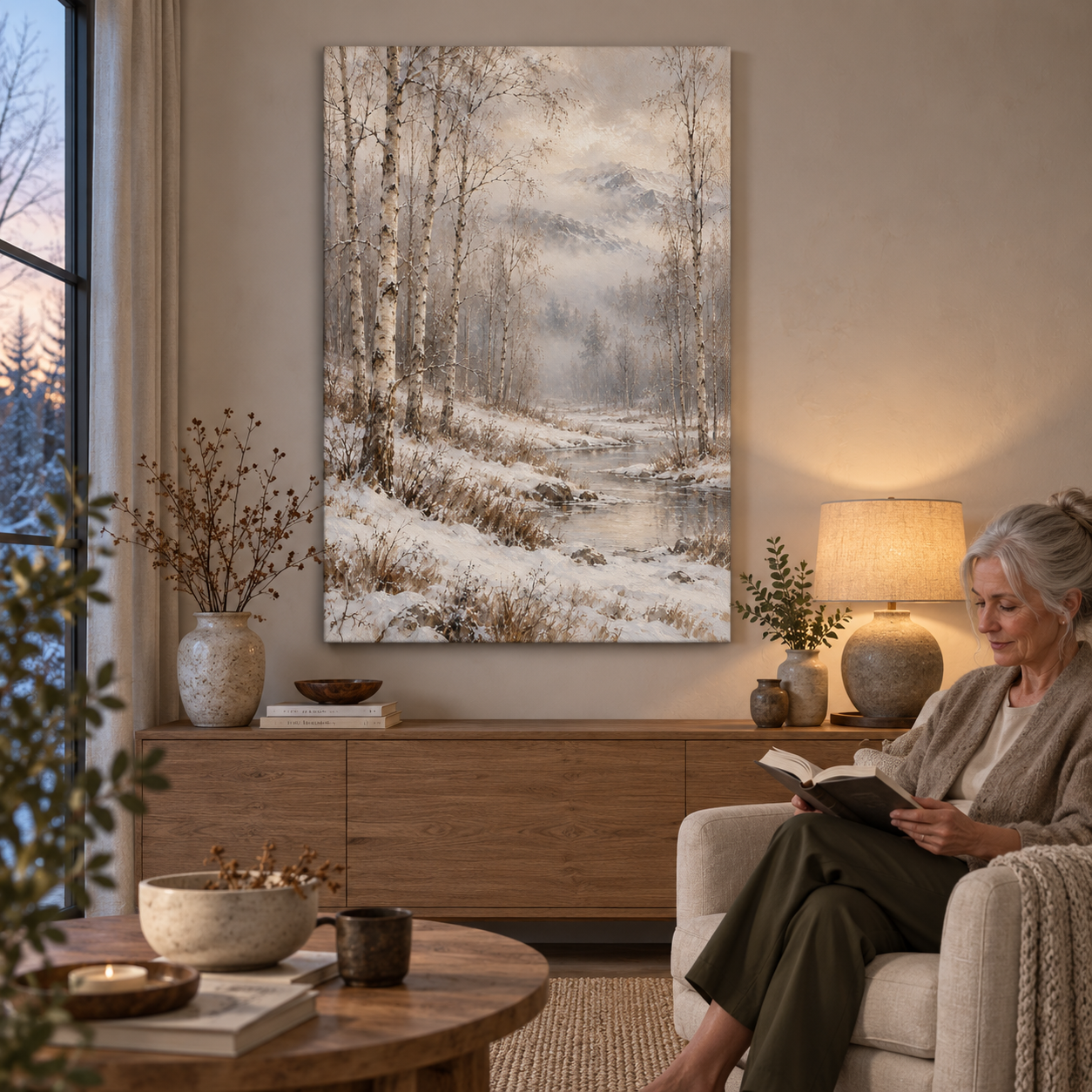 Onde o inverno permanece imóvel N.º 2 - Tela