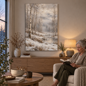 Onde o inverno permanece imóvel N.º 2 - Tela