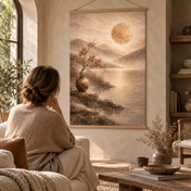 Sunlit Blossom Landscape - Hanging Art