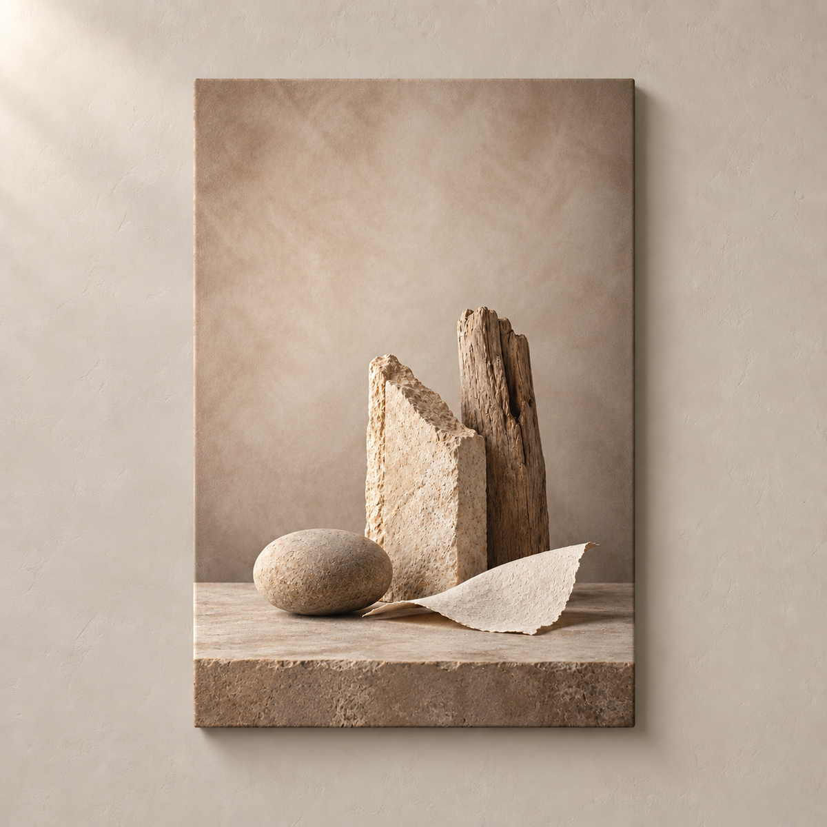 Rustic Nordic Zen No.2 - Canvas
