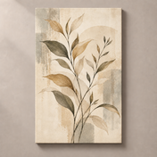 Airy Olive Study - vertical canvas product view