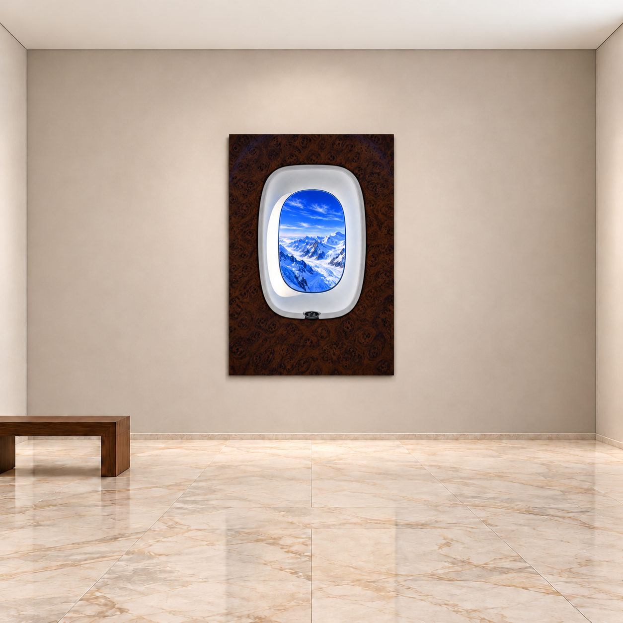 Alpine Passage — Gallery daylight interior mockup