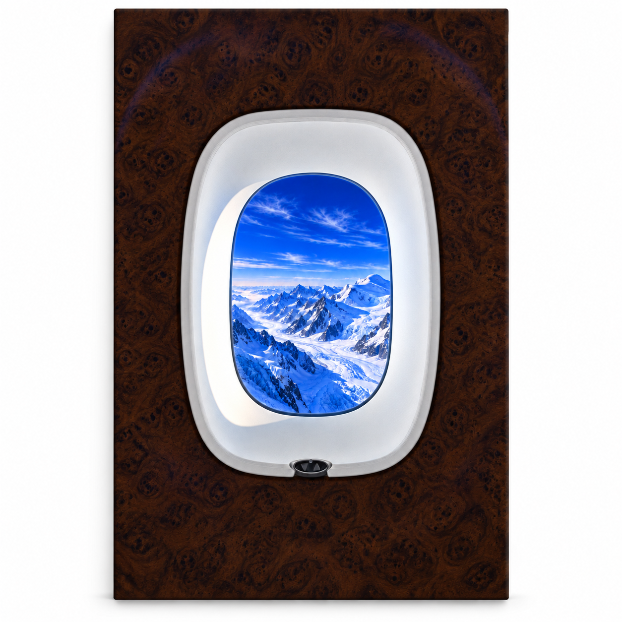 Alpine Passage — Frameless canvas, front view on white