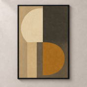 Amber dusk - Poster standalone mockup with black frame