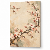 Blossom Reverie — 80 × 120 cm frameless canvas on white background