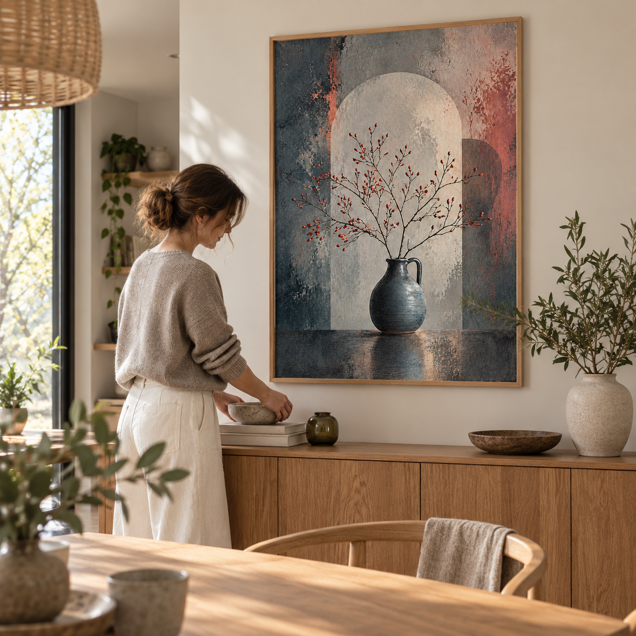 blue-vase-stillness - Poster ugc