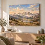 Dolomite Stillness horizontal canvas lifestyle