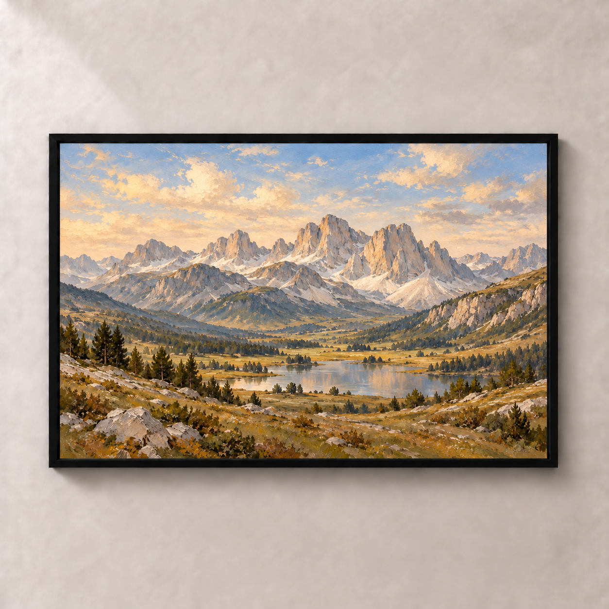 Dolomite Stillness horizontal poster standalone