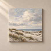 Dunes in Quiet Light frameless square canvas