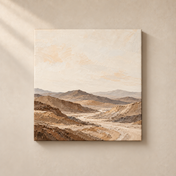 Earth Ridge Passage frameless square canvas