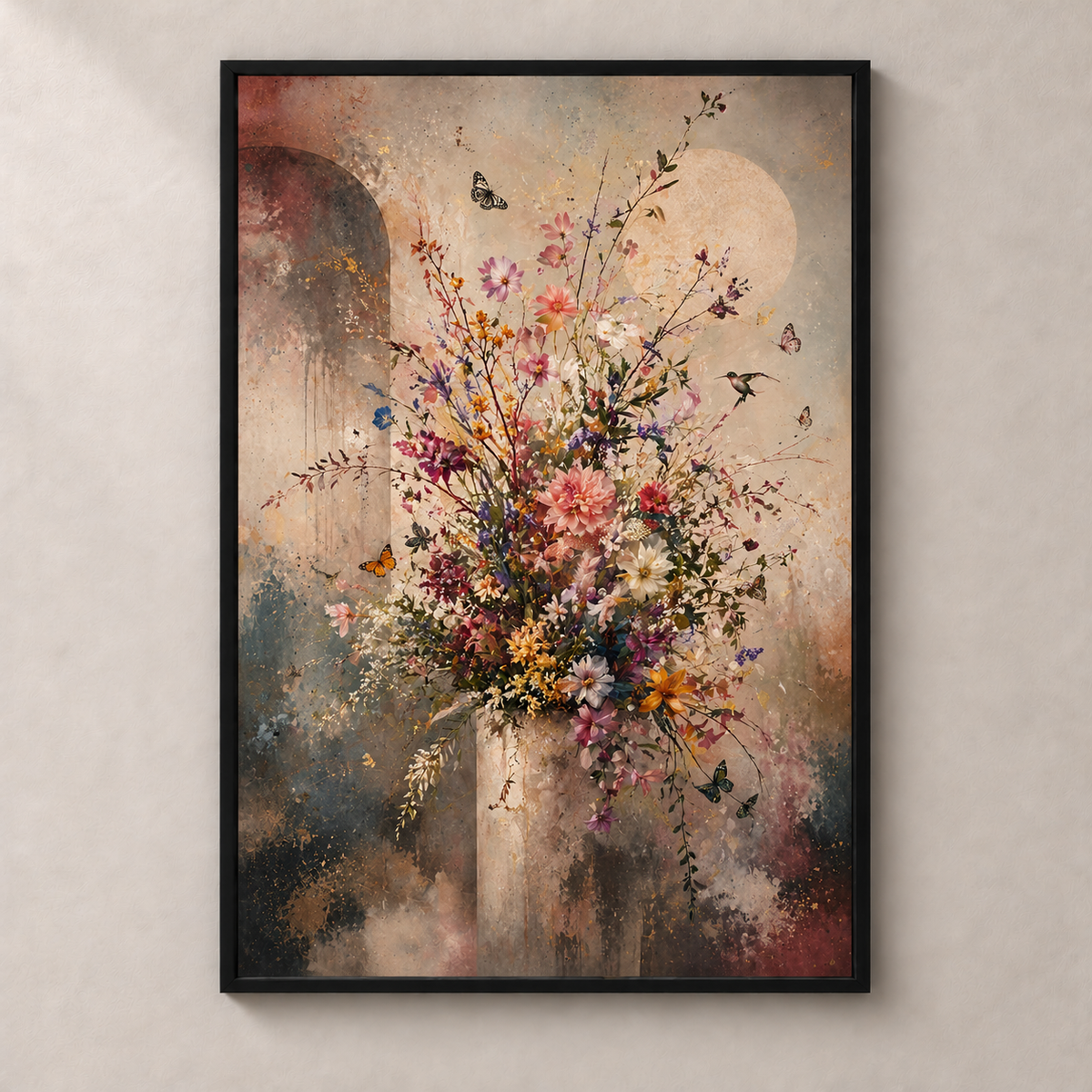 Sonho Floral Desbotado - Póster
