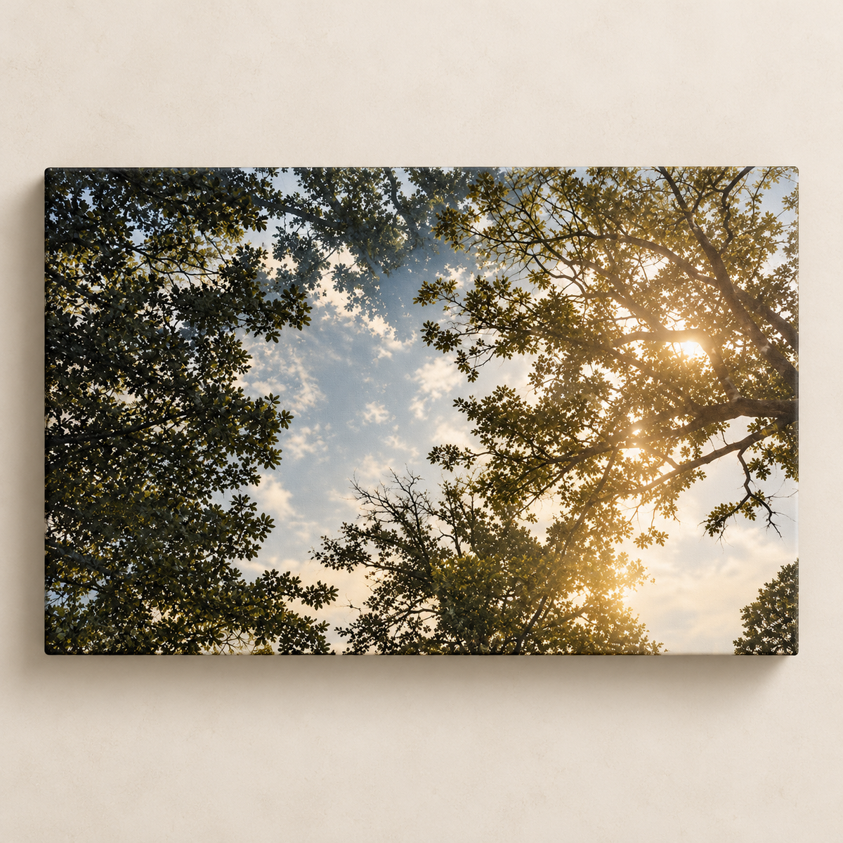 Light Through the Canopy - Quadro em tela horizontal