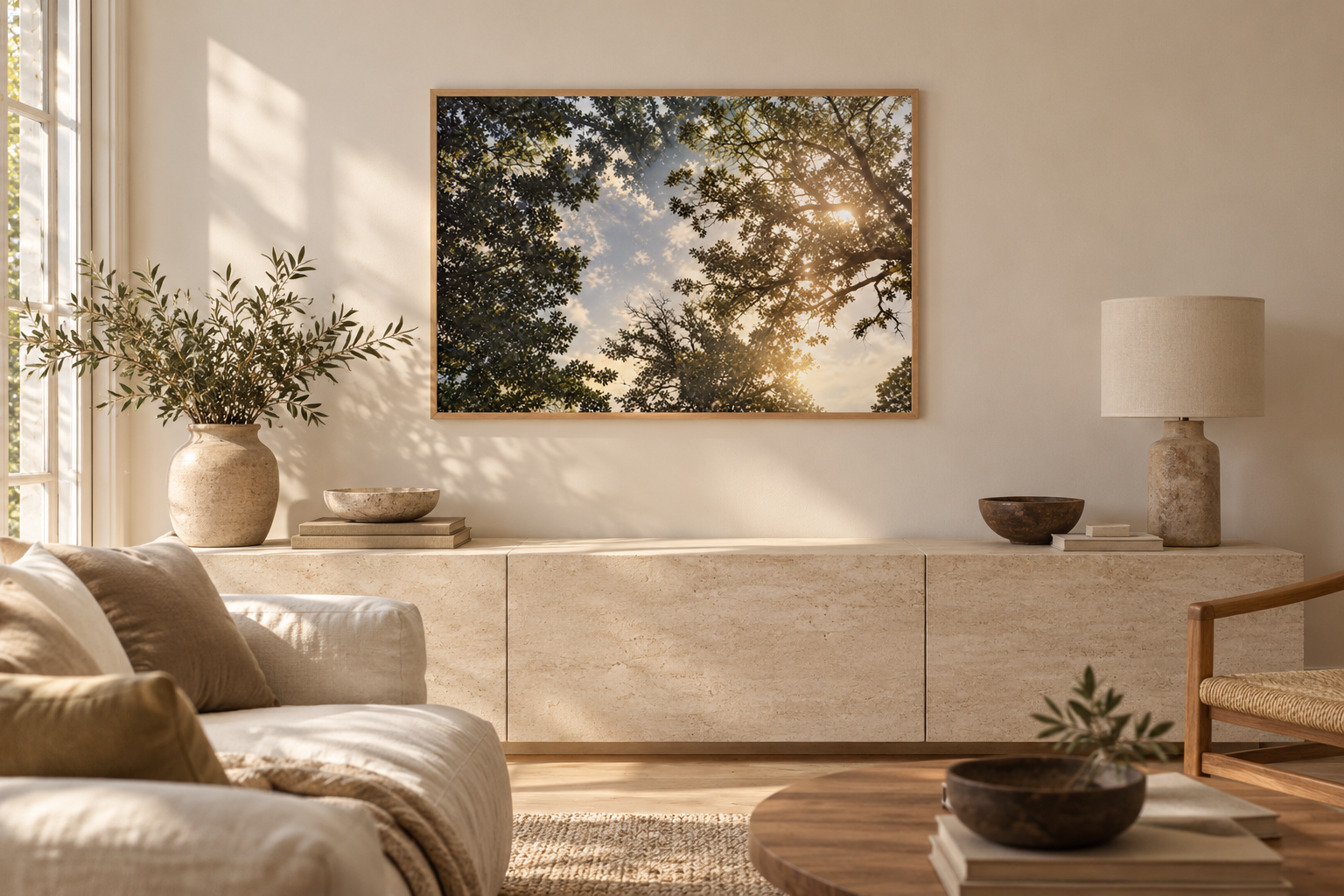 Light Through the Canopy horizontal poster interior