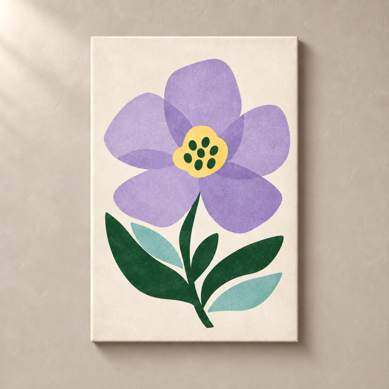 Lilac Blossom canvas standalone mockup