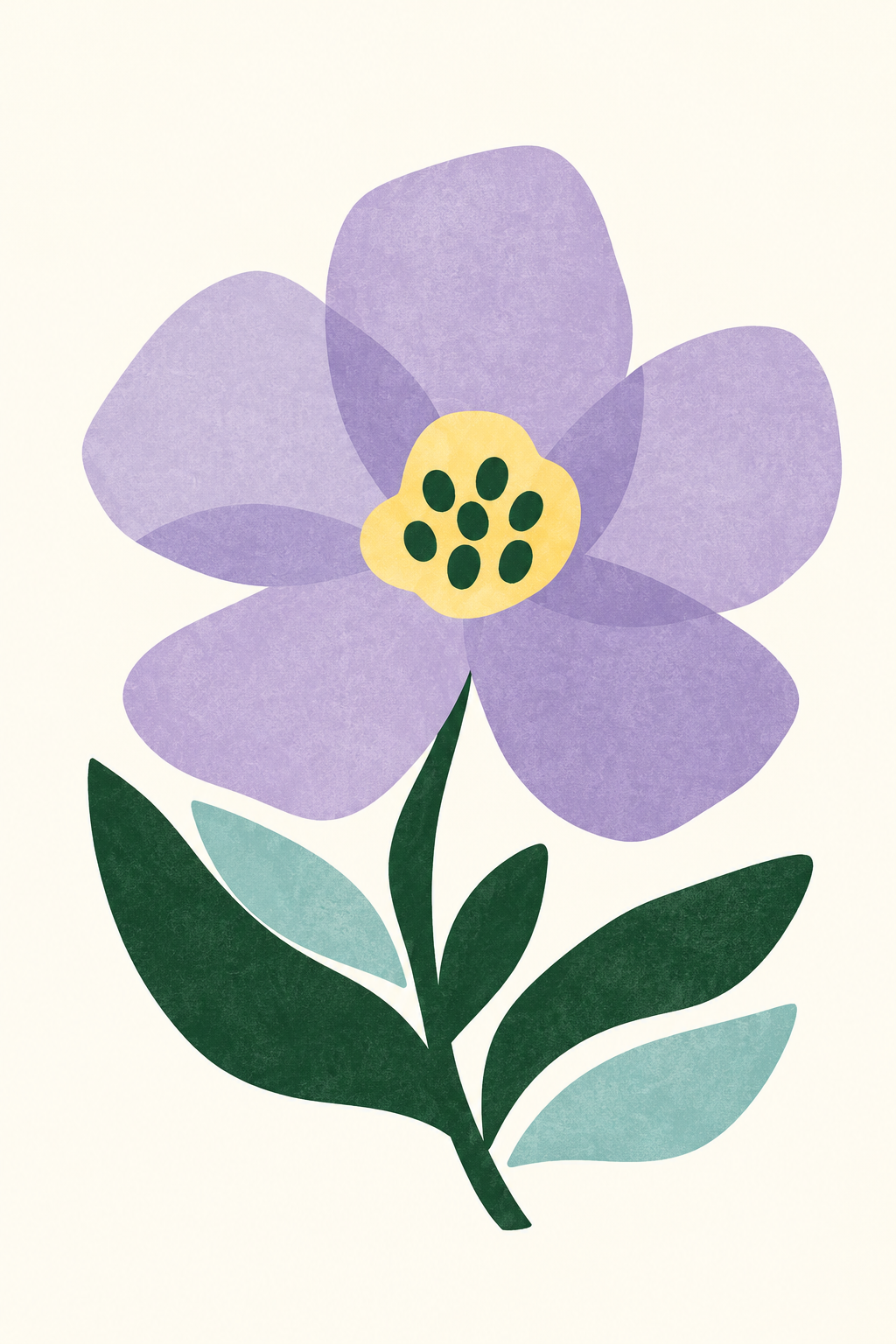 Lilac Blossom, vertical nursery artwork