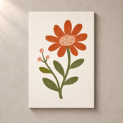 Rust Daisy Days canvas standalone mockup