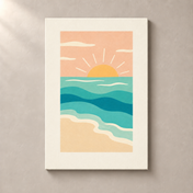 Sunny Shore canvas standalone mockup