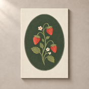 Wild Strawberry Garden canvas standalone mockup