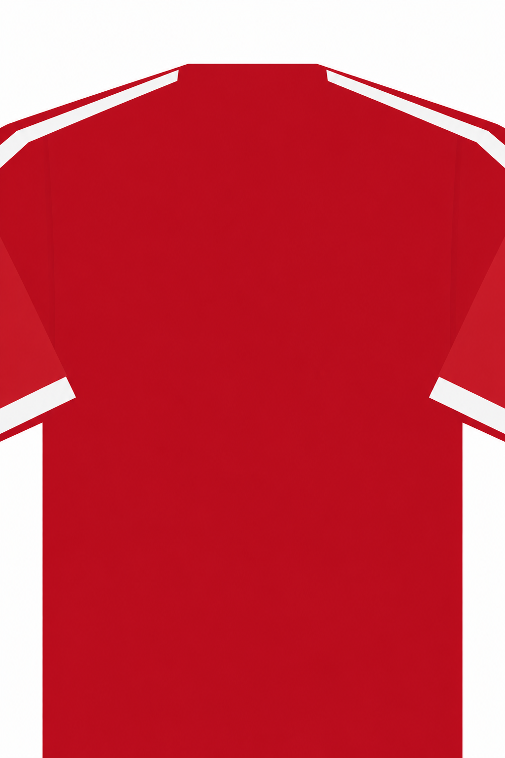 Personalised Football Shirt – Crimson and White vertical artwork