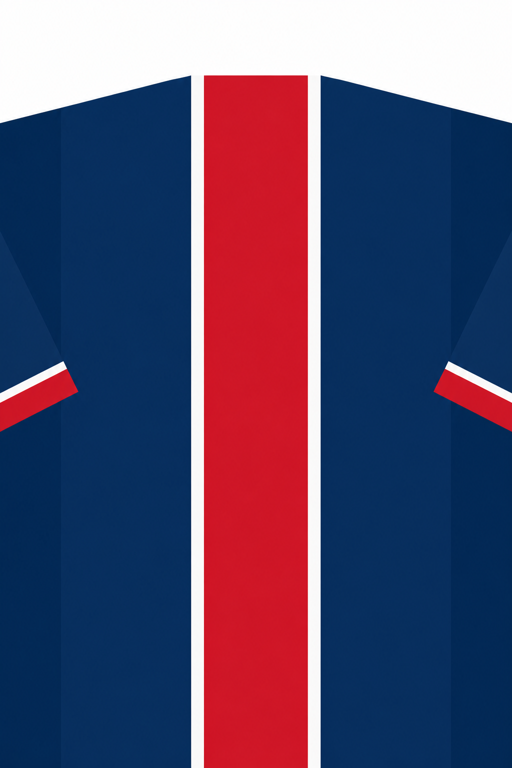 Personalised Football Shirt – Navy and Red vertical artwork