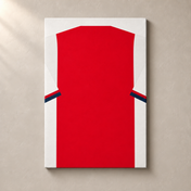 Personalised Football Shirt – Red with White Sleeves – canvas standalone mockup