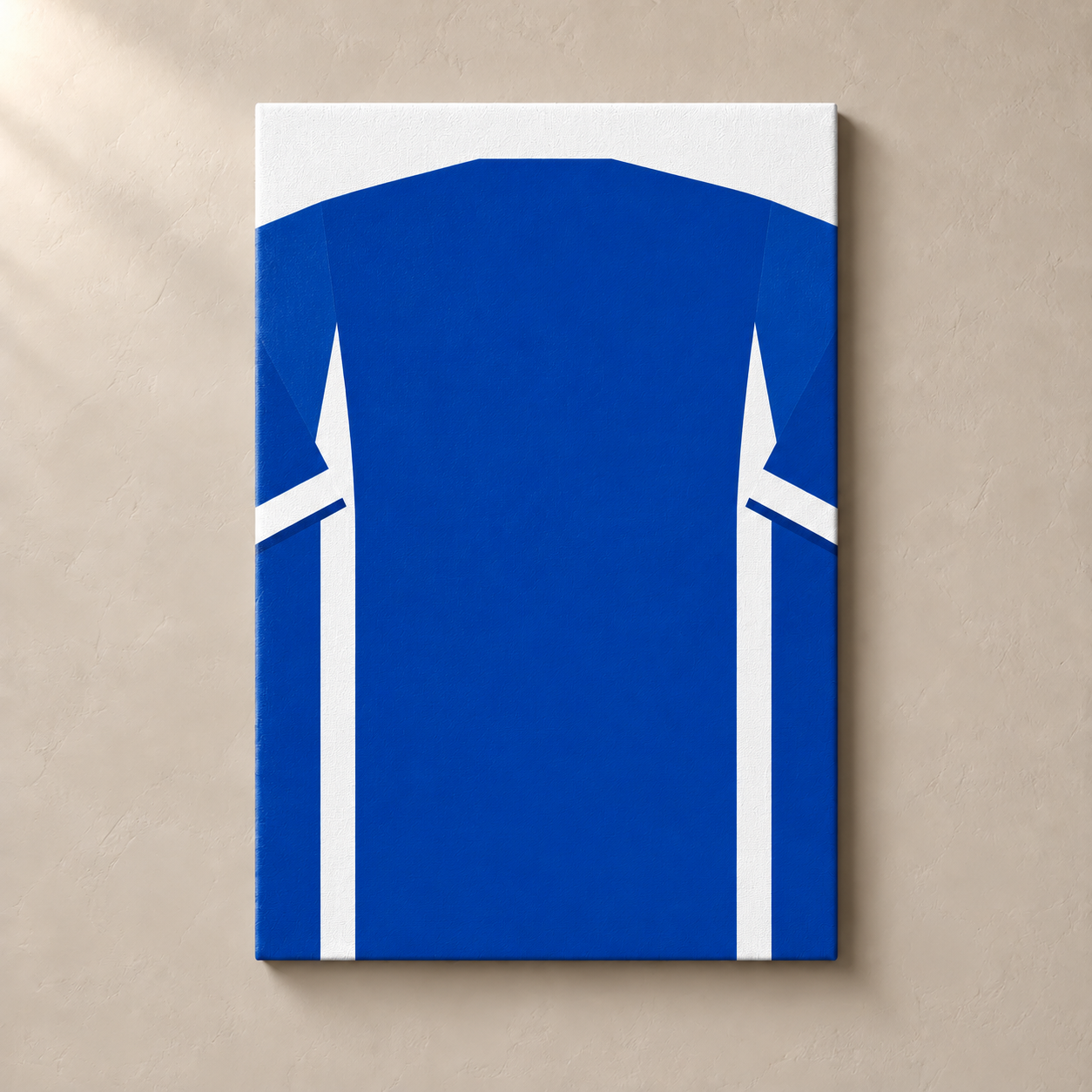 Personalised Football Shirt – Royal Blue – canvas standalone mockup