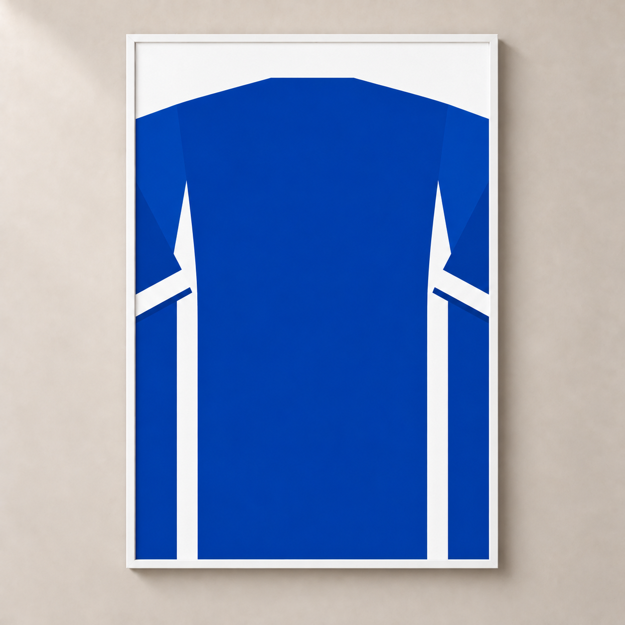 Personalised Football Shirt – Royal Blue – poster standalone mockup
