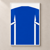 Personalised Football Shirt – Royal Blue – poster standalone mockup