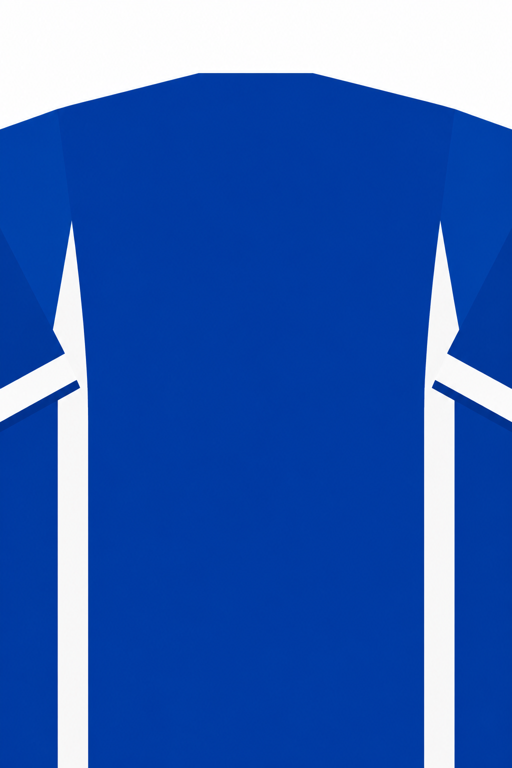 Personalised Football Shirt – Royal Blue vertical artwork