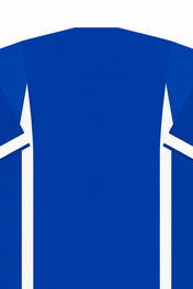 Personalised Football Shirt – Royal Blue vertical artwork