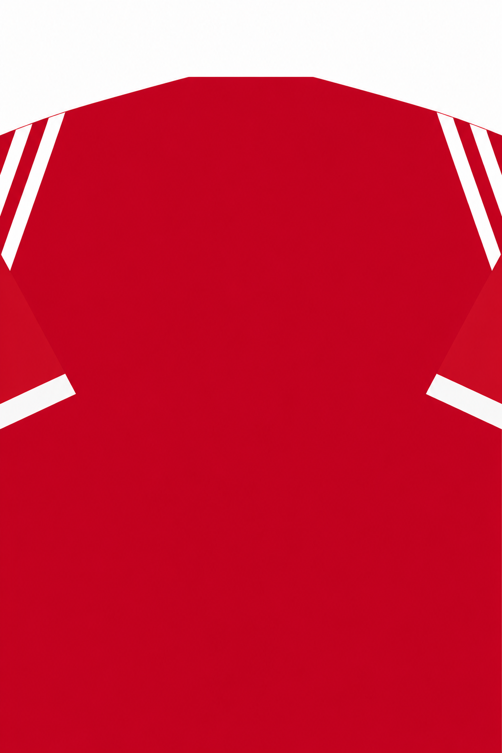 Personalised Football Shirt – Scarlet and White vertical artwork