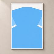 Personalised Football Shirt – Sky Blue – poster standalone mockup