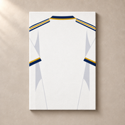 Personalised Football Shirt – White and Gold – canvas standalone mockup