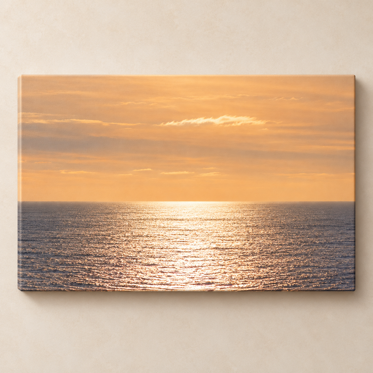 Sea in Soft Silver - Canvas