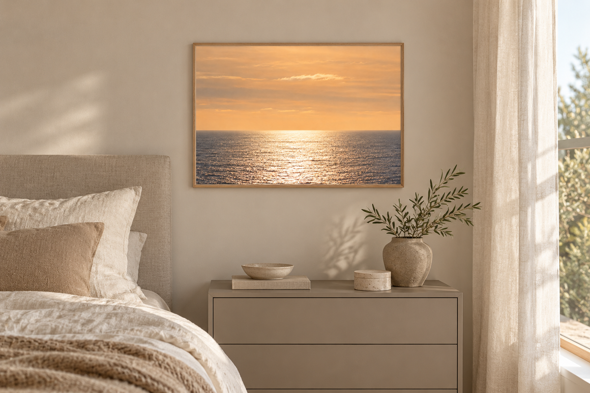 Sea in Soft Silver - Poster