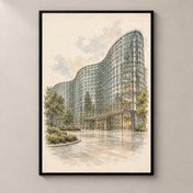 The National Art Center Tokyo poster standalone mockup