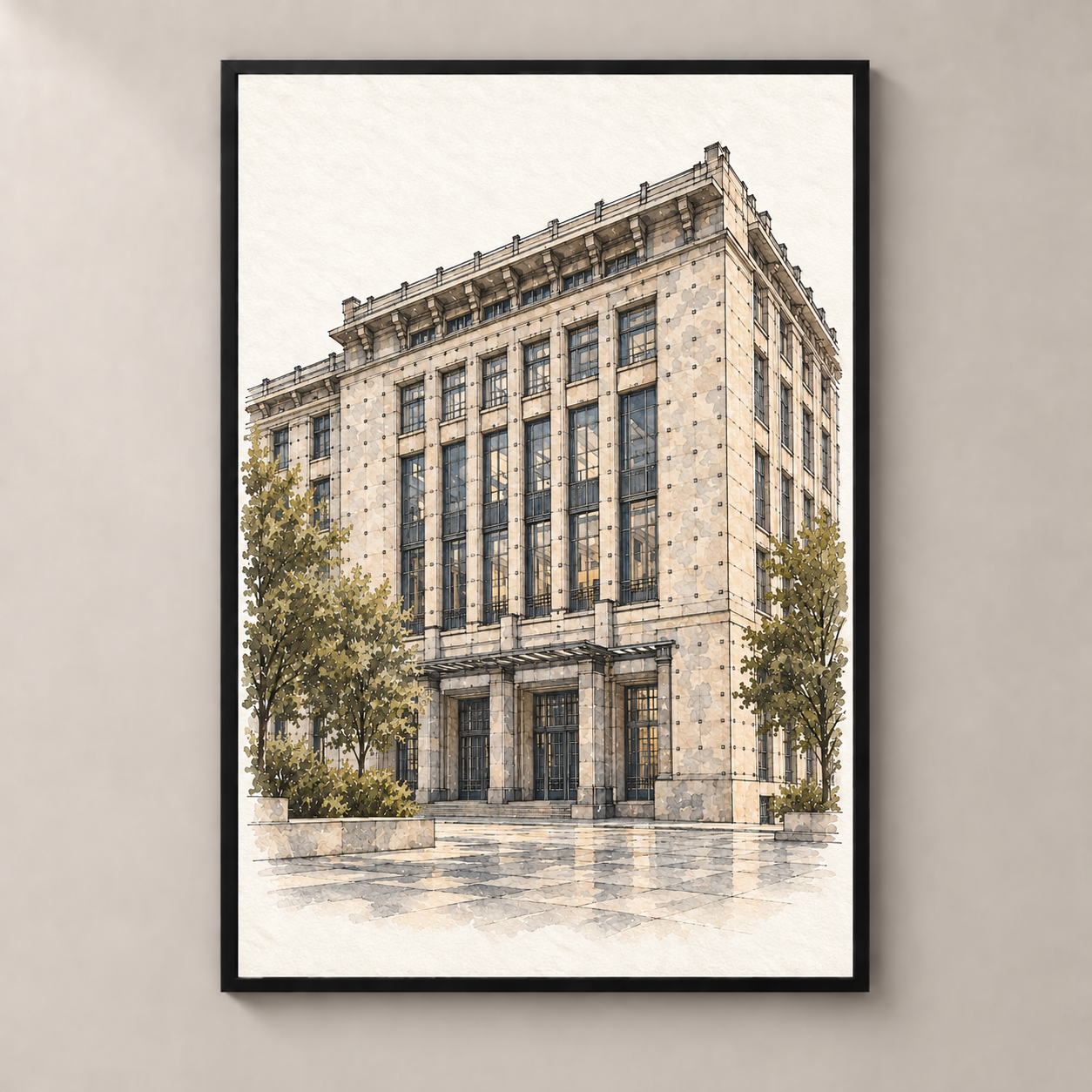 Vienna 07-Postsparkasse.png poster standalone mockup