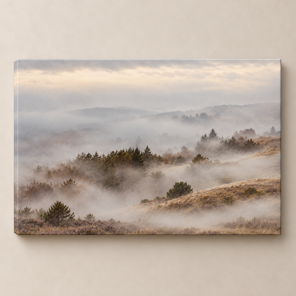 Where the Mist Settles - Canvas