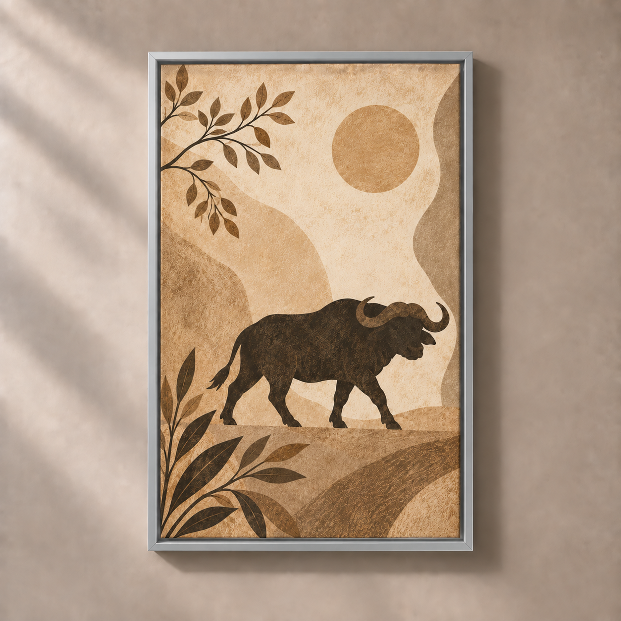 FNR frame preview silver | Buffalo Beneath the Still Sky