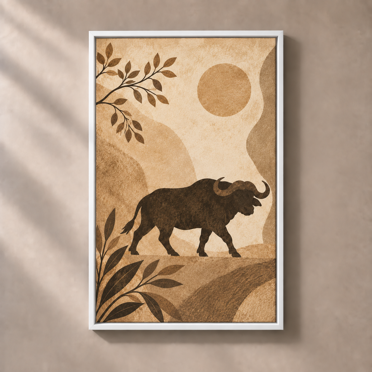 FNR frame preview white | Buffalo Beneath the Still Sky