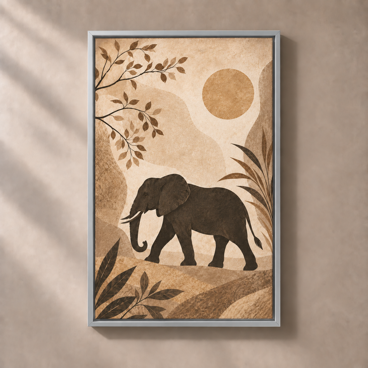 FNR frame preview silver | Elephant on the Quiet Plain