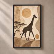FNR frame preview black | Giraffe Beneath Quiet Skies