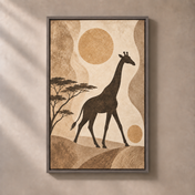 FNR frame preview oak | Giraffe Beneath Quiet Skies