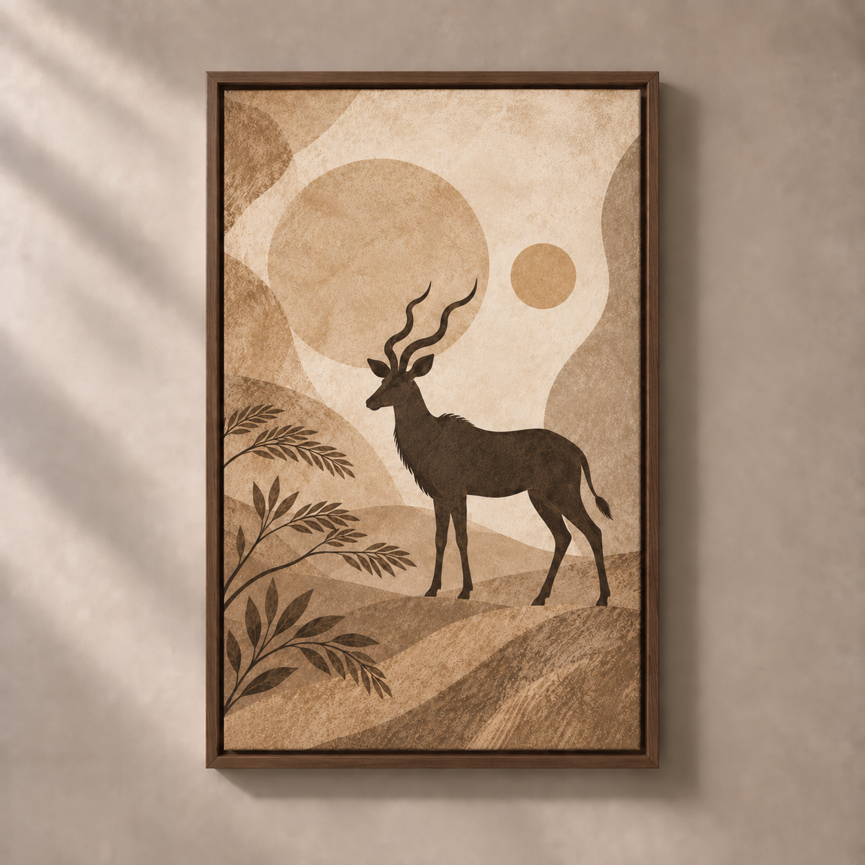 FNR frame preview walnut | Kudu in the Evening Hush